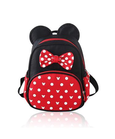 Voikukka Cute Little Girls Backpack Waterproof Small Kids Backpacks Daypack for Toddler Girl Bakcpack Travel Bag Baby Preschool Bakcpack Rucksack Children Mini Mouse Bakcpack 10 x 8 inch