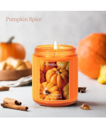 SCENTORINI Pumpkin Spice Scented Candle - 7.4 oz Natural Soy Wax | Perfect Halloween & Fall Aromatherapy Gift  - Buy Online on GoSupps.com