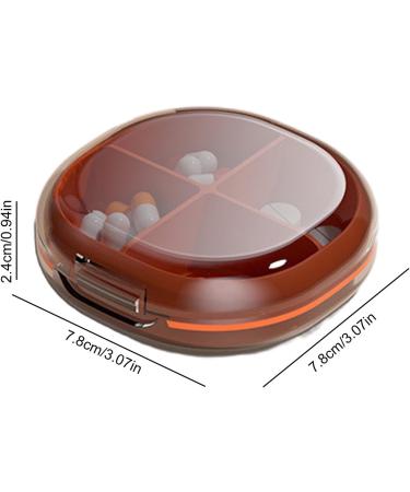 Travel Pill Organizer | Waterproof Portable Medicine Box | Daily Supplement Storage for Fish Oil & Nutritional Pills - Buy Online on GoSupps.com