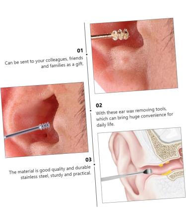 6-Piece Healvian Ear Cleaning Set - Stainless Steel Tools for Professional Ear Wax Removal in Earth Tones - Buy Online on GoSupps.com