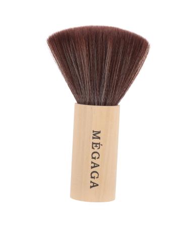 minkissy Record Cleaning Brush Foundation Makeup Make up Face Makeup Concealers Wooden Handle Facial Brush Foundation Blending Fluffy Makeup Tools