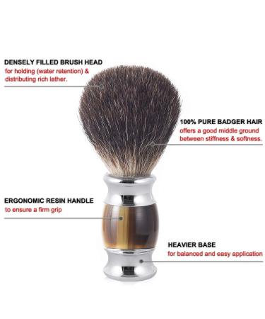 Cumberbatch Men's Shaving Kit Set - Badger Brush, Razor Stand, Steel Bowl - Perfect Gift Set - Buy Online on GoSupps.com