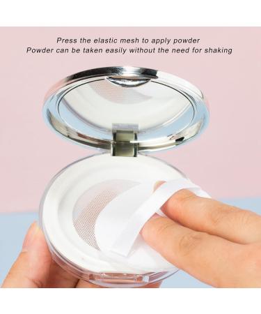 Refillable Loose Powder Can Portable Empty Plastic Container with Puff Mirror Elastic Mesh Sieve & Spoons | Eco-Friendly Makeup Compacts - Buy Online on GoSupps.com