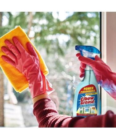 Pack of 2 Elbow Grease Glass Cleaner with Vinegar for Windows and Mirrors - 500 ml - Power Performance Streak Free Window Cleaning Equipment - Buy Online on GoSupps.com