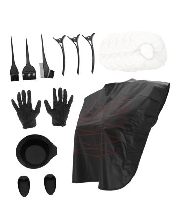 Didiseaon 1 Set Hair Coloring Tools Hair Mixing Bowl Diy Kits Salon Hair Dying Kit Hair Coloring Comb Hair Tinting Bowl Hair Coloring Supplies Hair Comb Plastic Hair Dye 20.5x6cm Black