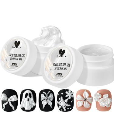  Eojpdji 3D Nail Gel | Solid Builder Gel for Nails Extensions and Sculpting 5ml Non-Sticky for Creating Shapes Firm Consistency - Buy Online on GoSupps.com