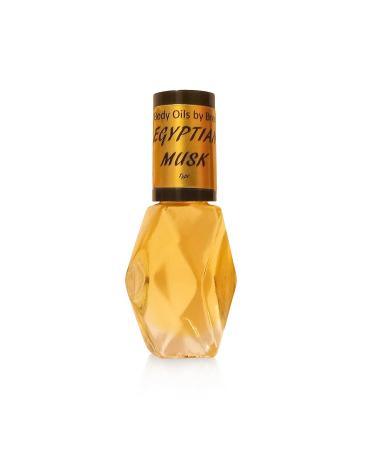 Body Oils by Brenda Egyptian Musk Body Oil Pure Thick Uncut Authentic Original Fragrance Unisex All-Natural Classic Concentrated Scent (Egyptian Musk 1/4 oz.)