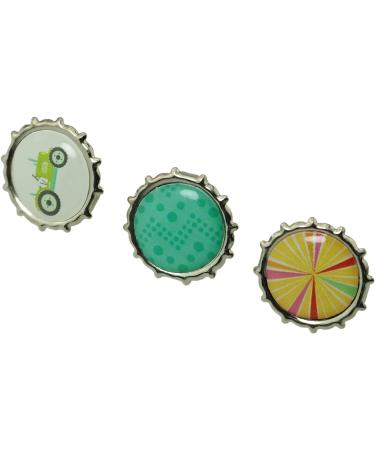 Paper Fasteners FMHXG 50pcs 9mm Round Mixed Pattern Brads Metal Scrapbooking Mini Brads Paper Fasteners for Scrapbooking Crafts Metal Crafts Decoration - Buy Online on GoSupps.com