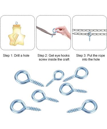 300 PCS Mini Metal Eye Hooks Screw for Jewelry Making - Silver Eye Screws for DIY Crafts (3 Sizes) - Bead Supplies & Findings - Buy Online on GoSupps.com