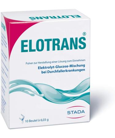 Elotran's Electrolyte Drinking Powder - Replenish Fluids & Salt Loss from Diarrhea - 10 Convenient Bags - Buy Online on GoSupps.com