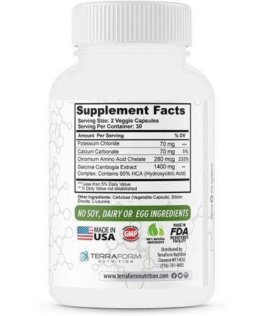 100% Pure Garcinia Cambogia Extract 1400mg | Natural HCA | Fast Weight Loss Support | Appetite Suppressant for Men & Women - 30 Servings - Buy Online on GoSupps.com