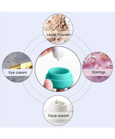 Travel Containers Set - Silicone & PP Cream Jars for Toiletries - Leak-proof & BPA Free - 9 Jars for Cosmetic Makeup and Hand Cream - Buy Online on GoSupps.com
