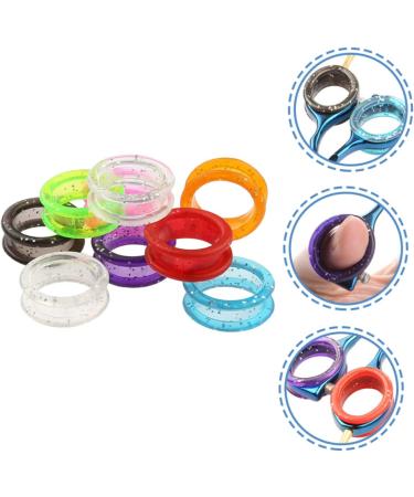 Minkissy Scissor Finger Rings - Slide-Resistant Salon Shear Control Finger Protection Rings for Hairdressers - 2 Pack in Various Colors (2.5x2.5cm) - Buy Online on GoSupps.com