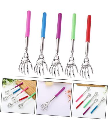 FRCOLOR 5ST Tickle Scratch Retractable Back Scratcher - Telescopic Stainless Steel Massage Tool for Travel & Relief - Buy Online on GoSupps.com