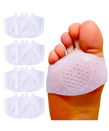 10 Pieces Gel Metatarsal Cushion with Bunion Corrector for Toes Toe Separators Bunion Splint Gel Metatarsal Pad Breathable for Mortons Neuroma