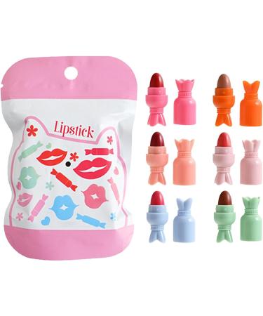  ETUCYNG Cute Lipstick Set Makeup Lipstick Pills - 6x High Pigmented Velvet Lip Gloss Sticks | Candy Lip Gloss Pills - Buy Online on GoSupps.com