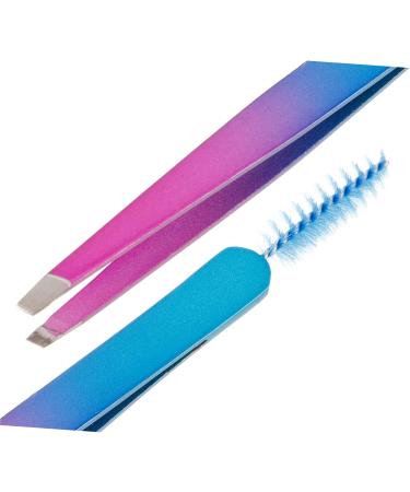 HAPINARY Stainless Steel Eyebrow Tweezers Brow Clip Travel Eyebrow Clamp Brow Tool Tweezers for Women Eyebrow Tweezer with Brush Beauty Accessories Tweezers for Eyebrow Beauty Tools - Buy Online on GoSupps.com