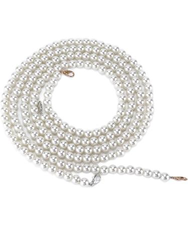 Elegant Imitation Pearl Necklace & Handbag Chain Accessories - Fashionable 1.2m Mobile Phone Strap - Buy Online on GoSupps.com