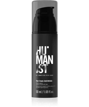 HUMANIST Men s Care Moisturizing & Revitalizing Face Cream 3in1 Smooths Wirnkles Improves Skin Elasticity Hyaluronic Acid Shea Butter Panthenol 50 ml