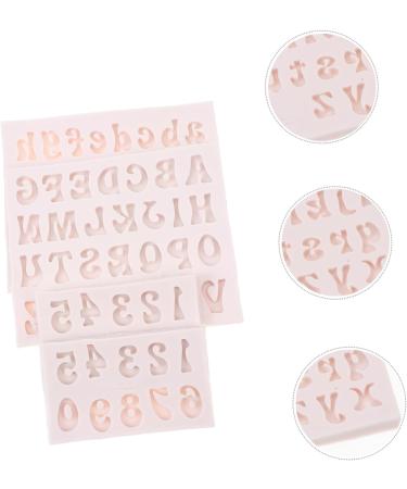 OUNONA 12 Pcs Silicone Cake Mold Iced Coffee Sleeve Cookie Cutters Gummy Sugar Moulds Silicone Letter Moulds Silicone Fondant Molds Silicone Molds Baking Supplies Tool Silica Gel Candy 12X10X1CMx3pcs - Buy Online on GoSupps.com