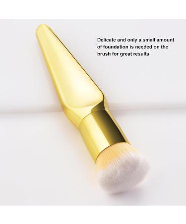 Verdant Touch Cosmetic Brush Gold Makeup Powder and Shading Foundation Brush Home Party Performance Cosmetic Tool - Buy Online on GoSupps.com
