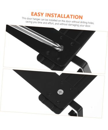 PRETYZOOM Door Hanging Hooks Space Aluminum Door Hanger Peg Hooks Hangers Back Door Coat Hooks Door Rack Hanger Shelf Outdoor - Buy Online on GoSupps.com