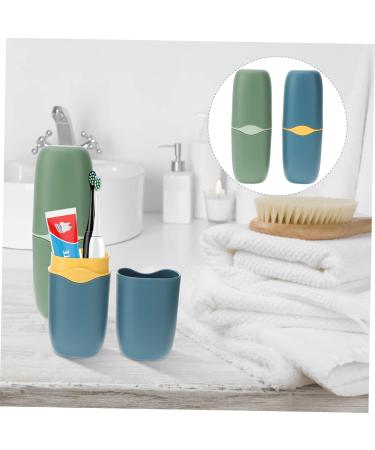 Buy Tovinanna 2-Piece Travel Toothpaste & Toothbrush Holder - Durable Outdoor Case for Easy Storage - Ideal for Travel - Buy Online on GoSupps.com