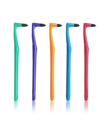 5pcs tooth stain polish reusable soft fragrant brush remover removal tooth cleaning tooth whitening oral tartar remover polishing to remove stains