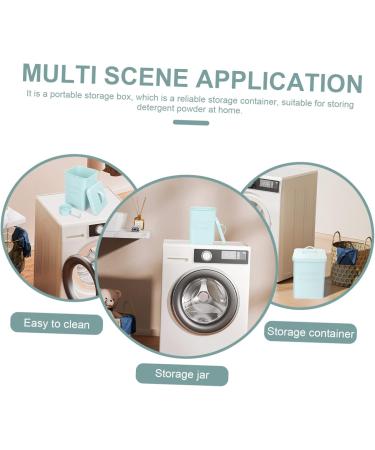 HAPINARY 1 Set Washing Storage Bucket Bucket with Scoop Iron Storage Bucket Condensate Beads Bucket Laundry Room Organization Washing Bucket Laundry Room Bucket 23X15.5CM Sky-blue - Buy Online on GoSupps.com