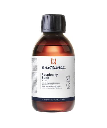 Naissance Raspberry Seed Oil (No. 251) 225ml - Natural Vegan - Nourishing - For Face Hair Skin Cosmetic - Vegan & Non-GMO