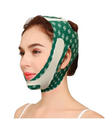 V Line lifting Mask Facial Slimming Strap - Double Chin Reducer  Reusable Soft Silicone Chin Up Mask Face Lifting Belt  for Wrinkle Sagging Face
