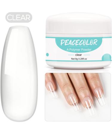 PEACECOLOR Acrylic Nail Kit with 8G Clear Acrylic Powder 30ML Acrylic Liquid Nail Art Pen Brush 20PC Nail Forms Glass Cup for Nail Extension Acrylic Nail Art Starter Kit color 186 - Buy Online on GoSupps.com