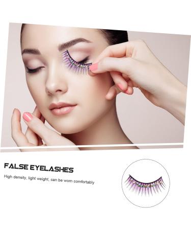 Didiseaon 30 Pairs Fluffy extend False Eyelashes With diamond Fake eyelashes eyelashes fluffy clothing Cosmetic bag make up flash strip lashes colored fake lashes - Buy Online on GoSupps.com