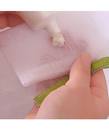 100PCS Exfoliating Mesh Soap Pouch - Bubble Foaming Nets & Soap Saver Bags - Drawstring Holder in Random Colors - Buy Online on GoSupps.com