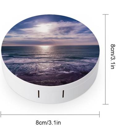 Atlantic Ocean Portable Contact Lens Case - Travel-friendly Storage Box - Buy Online on GoSupps.com