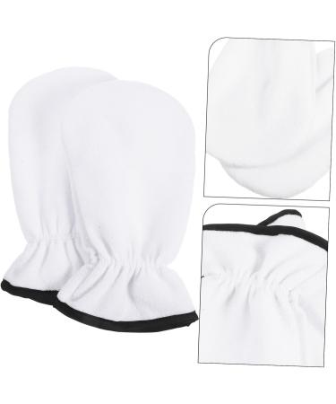 SOESFOUFU 1 Pair Maintenance Essential Oil Gloves Body Scrubbing Gloves Body Scruber Warm Nail Art Hand Gloves Parrafin Wax Hot Moisturizing Gloves Spa Gloves Mittens Magnifier White Flannel 29.00X16.00X1.00CM - Buy Online on GoSupps.com