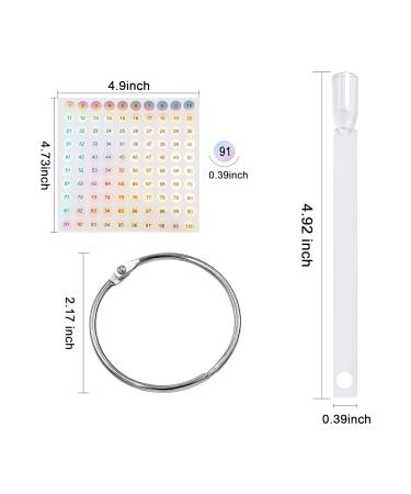 200 Pieces Nail Stick Display - Suprrow Nail Art Tips Polish Rings & Number Stickers for DIY Nail Studios | Transparent Design - Buy Online on GoSupps.com