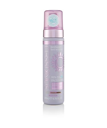 Sunkissed Professional Instant Self Tan Mousse Medium 200ml 95 Percent Natural