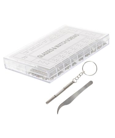 Osaladi 1 box of glasses screw Professional repair tool kit replacement kit for glasses pads glasses set repair set for glasses nerd wax for glasses zinclegation screw
