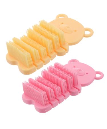 PopetPop 2st Hand Washing Brush for Children Baby Hand brush soft nail brush fingernails washing brush fingers cleaning brush stiff bristles nail toes scrubbing steel wool frosted