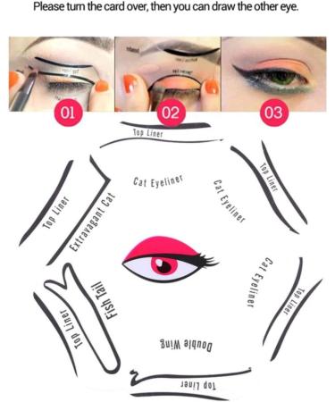 Eyeliner Disc - 6-in-1 Precise Stencil for Cat-Eye & Smokey Eyes | Shop Internationally - Buy Online on GoSupps.com