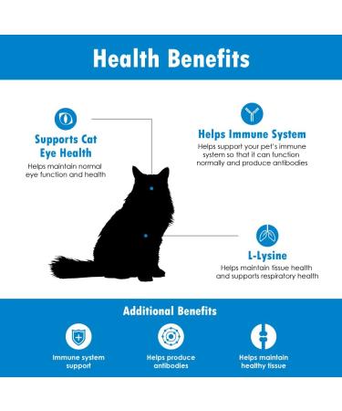 Felisyl L-Lysine Soft Chews for Cats - Immune System Support - Respiratory & Vision Health - 60 Chews - Buy Online on GoSupps.com
