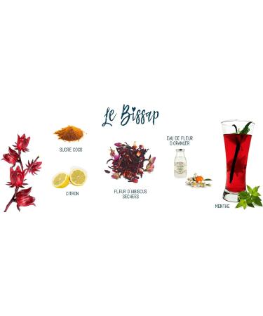  Racines 100% Natural BISSAP Infusion 100% Natural Hibiscus or Bissap Flower Infusion + 100% Natural Set Products Stickers 25 x 1.7g Bags  - Buy Online on GoSupps.com