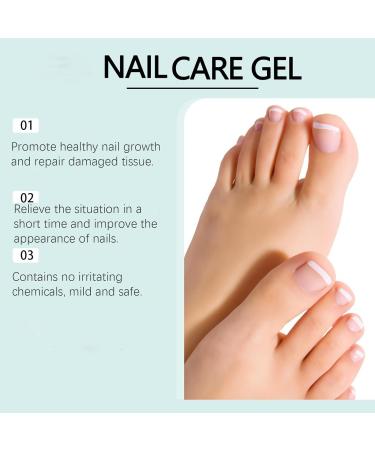  JIAOY Natural Nail Care Gel Cuticle Strengthening Serum for Damaged and Brittle Nails Nail Growth Cream Foot Care Cream for Moisturizing and Regenerating (2 Pcs) - Buy Online on GoSupps.com