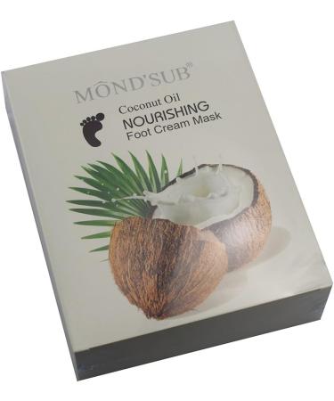 Elitzia ETEF4001 Coconut Oil Nourishing Foot Mask 5 Pieces A Box Repair Dry - Buy Online on GoSupps.com