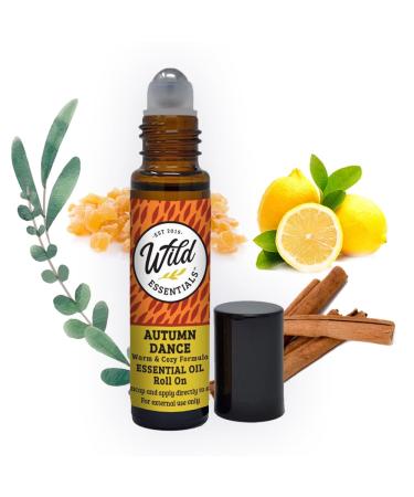 Wild Essentials Autumn Dance Essential Oil Roll On 10ml for Warmth Comfort Opens Airways Made with Pure Essential Oils and Organic Jojoba Oil Ready to Use Moisturizer All Natural