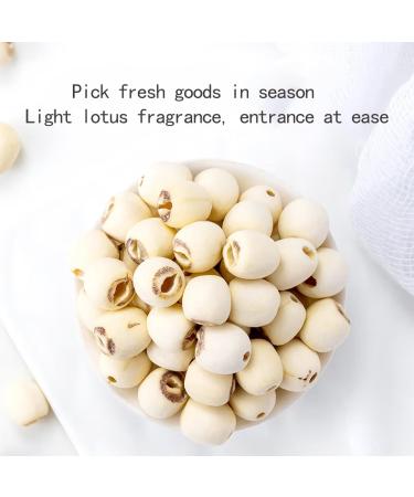 Dried Lotus Seeds 454g White Lotus Seed without Cores Cooking Porridge and Soup - Buy Online on GoSupps.com