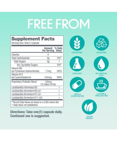 Estroven SlimBiotics - Menopause Weight Management Supplements for Women | 30 Capsules with B Vitamins & Probiotics for Metabolic & Digestive Health - Buy Online on GoSupps.com