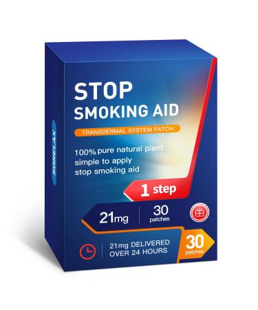 Sorelax Quit Smoking Patches Step 1 21mg 30 Packs Stop Smoking Aid to Help Stop Smoking Cravings Easy Single Packs to Use as Needed Essential Supply That Works Fast (Step-1)