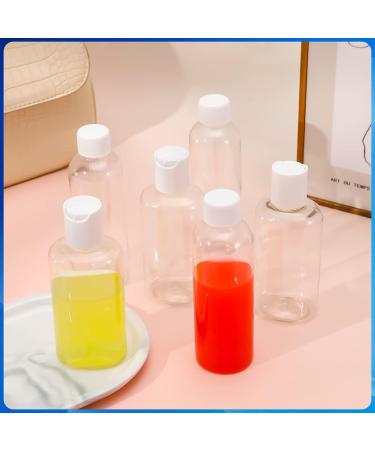 Firtink 6 PCS Plastic Travel Bottles 100 ML Clear Travel Containers Bottle Refillable Cosmetic Bottles Liquid Containers for Travel Toiletries Shampoo Lotion Makeup Shower Hand Soap - Buy Online on GoSupps.com